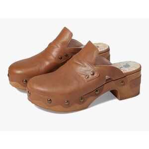 Eric Michael‎ Delphi Cognac Size 36 US 5.5-6 Penny Loafer Mule